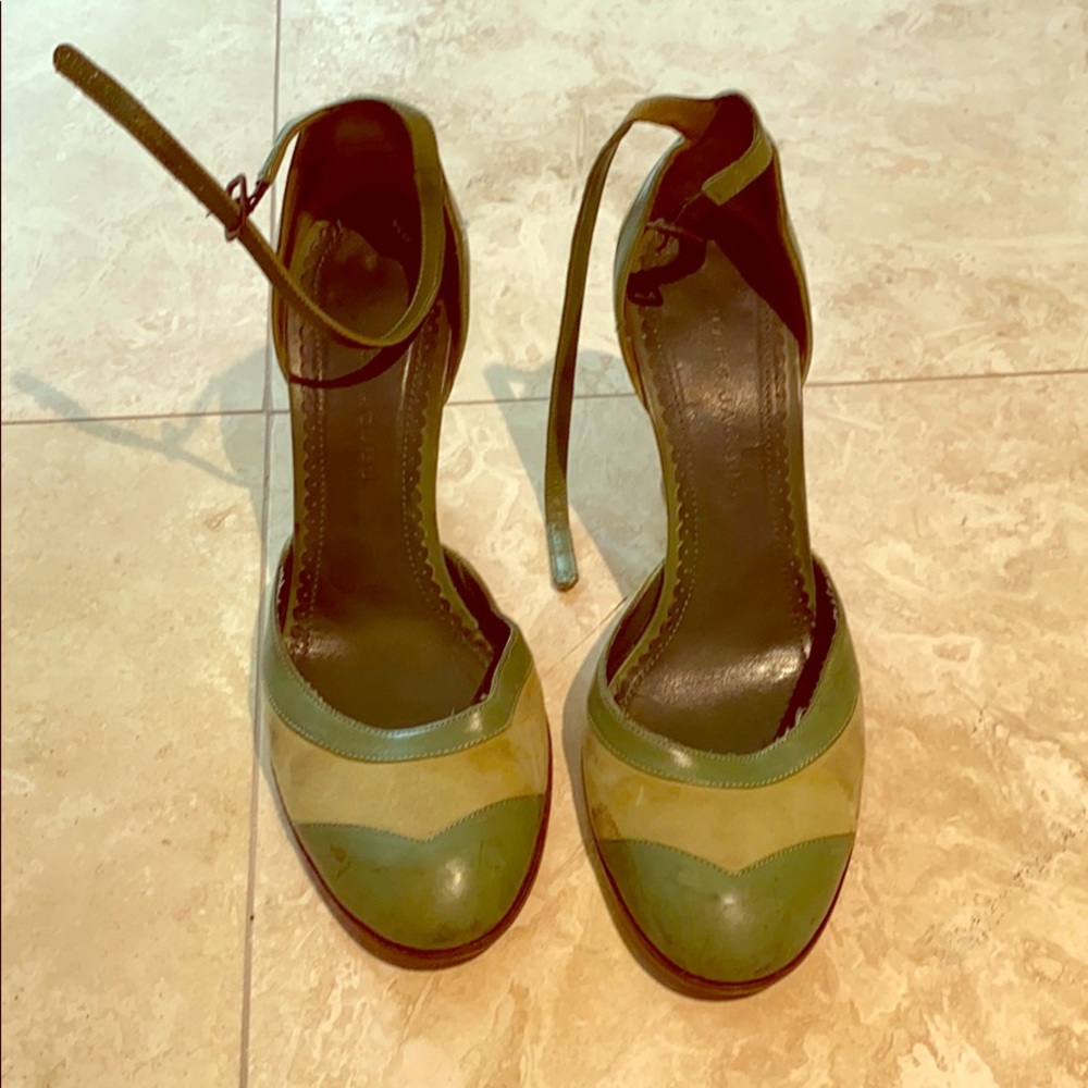 Marc Jacobs green Mary Janes